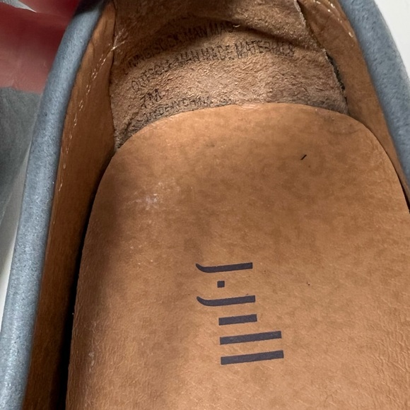 J Jill Blue Leather Driving Loafers Size 7 Slip On Comfort Walking Shoes - Picture 14 of 14
